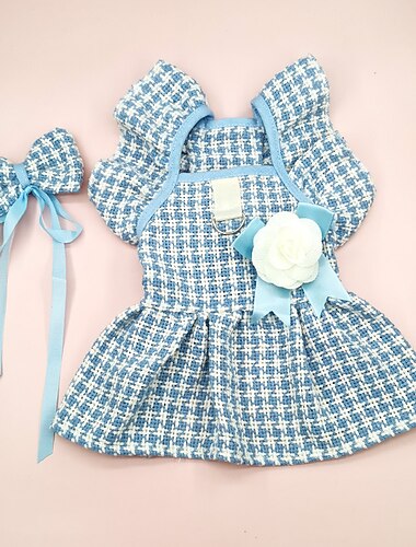  Hund Katze Kleid Mode Niedlich Winter Weich Waschbar Bequem Outdoor Party Hundebekleidung for Bichon Frise Pudel Zwergspitz Baby Haustier Papillon