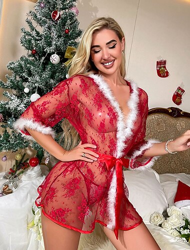  Papá Noel Mrs.Claus vestido de navidad de lujo Disfraces Sexys De Navidad Mujer Navidad Mascarada Nochebuena traje de cosplay Navidad Adulto Fiesta Navidad Vestido