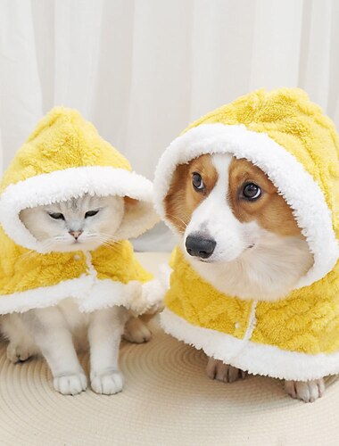  Honden Katten Pyjama Mantel Modieus Casual Winter Warm Ademend Zacht Wasbaar Comfortabel Kerstmis Buiten Casual / Dagelijks Hondenkleding for Bichon Frise pomeranian kleine huisdieren Vlinder Small