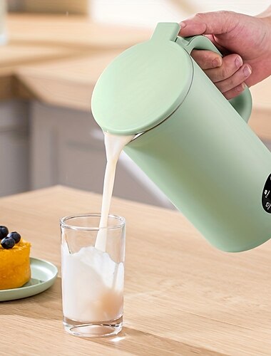  Machine à lait de soja portable, entièrement automatique, commande tactile, interrupteur de sécurité, presse-agrumes, 350ml & mixeur