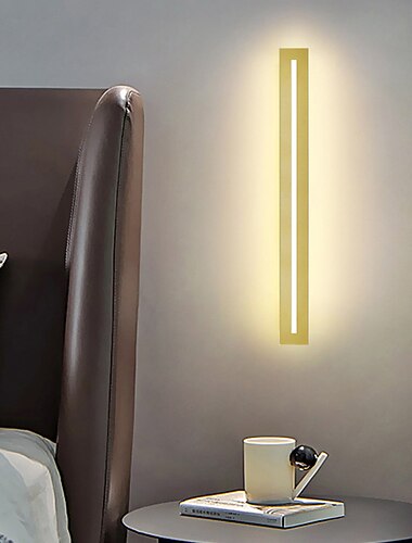  moderní led nástěnné svítidlo, vnitřní/venkovní ip65 vodotěsné zahradní světlo40/60/80/100/120cm černé nástěnné světlo s dlouhým pruhem, terasa chodba ložnice obývací stěna svítidlo 110-240v