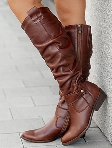  Damenstiefeletten aus Wildleder mit Schnalle und lässigem, flachem Absatz für den Alltag und die Herbstmode