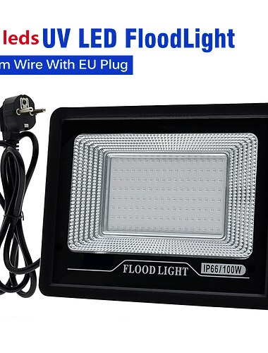  395nm LED UV Flomlys 220V Vanntett Scene Svart Lys - 72/144/180 LEDs Disko  Partybelysning Halloween