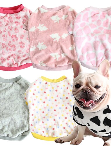  Honden Katten Sweatshirt Pyjama Modieus leuke Style Winter Warm Zacht Wasbaar Comfortabel Buiten Voor Binnen Casual / Dagelijks Hondenkleding for Bichon Frise Poedel pomeranian kleine huisdieren