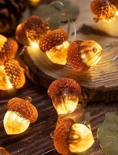  1m 2m 3M Verlichtingsslingers 10/20/30 LEDs EL Warm wit Creatieve lichtslingers Vakantie Kerst decoratie 5 V