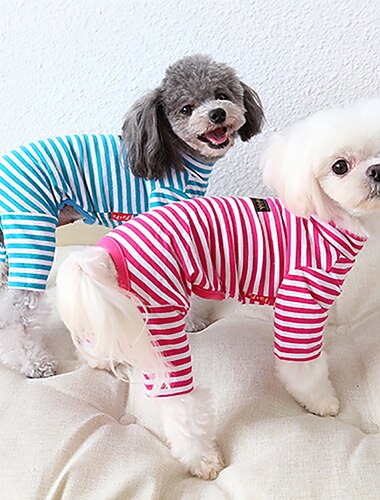  Honden Katten Pyjama Modieus leuke Style Winter Zacht Wasbaar Comfortabel Buiten Casual / Dagelijks Hondenkleding for Bichon Frise Poedel pomeranian kleine huisdieren Vlinder