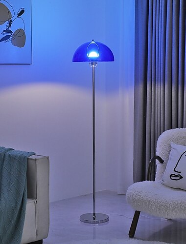  led-paddenstoelvloerlamp, modern licht uit het midden van de eeuw voor slaapkamer, heldere led-staande lamp voor kantoor, modern woonkamerdecor 110-240v