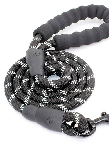  Strong Dog Leash With Comfortable Padded Handle And Highly Reflective Threads Dog Leashes For Small Medium And Large Dogs