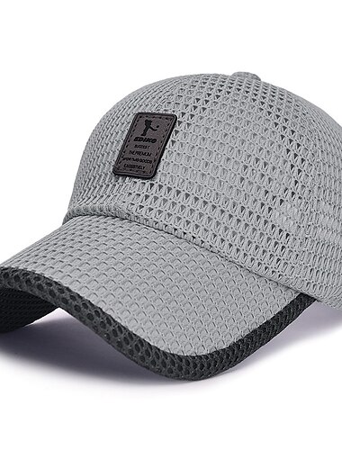  baseballcaps for menn unisex trucker lue sommer pustende full mesh lue svart marineblå fitness bokstav ultrafiolett motstandsdyktig utendørs sport
