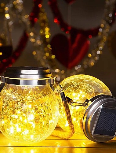 Lanterna solare da 1 pezzo, lanterne esterne impermeabili per decorazioni da giardino, luci solari per decorazioni natalizie, luci sospese per patio per il percorso della recinzione del cortile,