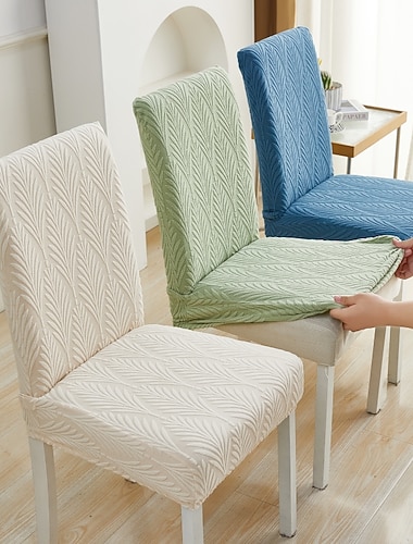  Esszimmerstuhlbezug, Stuhlhussen Stretch-Stuhlsitzbezug, Wildleder, wasserabweisend, weich, einfarbig, langlebig, waschbar, Möbelschutz für Esszimmerpartys