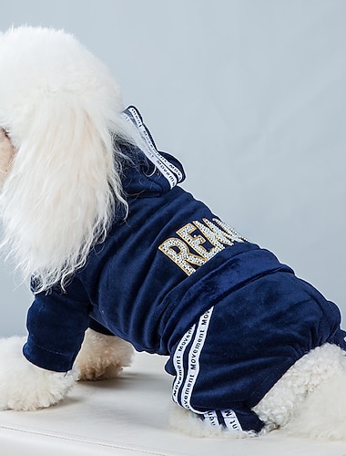  Hund Katze Kapuzensweatshirt Mode Niedlich Winter Atmungsaktiv Weich Waschbar Bequem Outdoor Alltagstauglich Hundebekleidung for Bichon Frise Zwergspitz Baby Haustier Papillon Klein