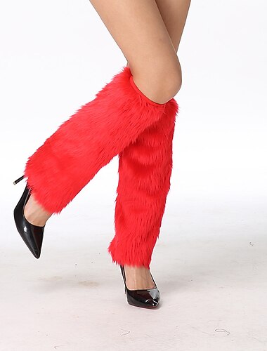  Mrs.Claus Leg Warmers Szerepjáték jelmezek Női Karácsony Cosplay jelmez Felnőttek Karácsony Farsang Álarcos mulatság Karácsony Parti Lábmelegítők