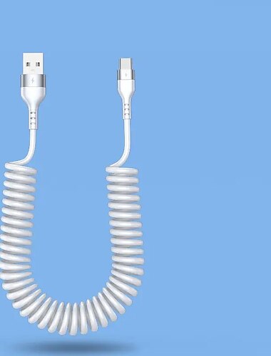  5a szybkie ładowanie kabel typu c micro usb spring samochodowy kabel usb do Samsung xiaomi redmi poco huawei honor akcesoria do telefonu prezent