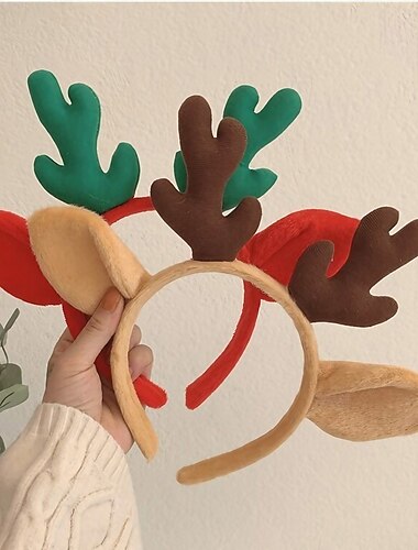  Reinsdyr Hodeplagg Herre Dame Gutt Jente Jul Jul Karneval julaften Hodeplagg