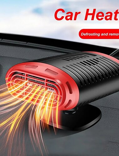  150W Car Heater Electric Cooling Heating Fan 12V Electric Dryer Windshield Defogging Demister Defroster Cigarette Lighter