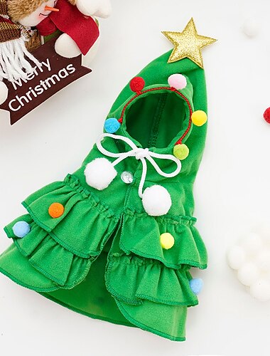  Hund Katze Kapuzensweatshirt Weihnachtskostüm Weihnachtsoutfit Mode Niedlich Winter Weich Waschbar Bequem Weihnachten Outdoor Alltagstauglich Hundebekleidung for Bichon Frise Pudel Zwergspitz Baby