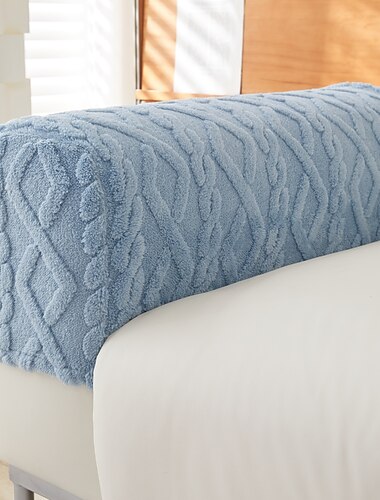  2 stk stretch armlentrekk, plysj jacquard armtrekk for sofa, spandex sofa armlen slipcover for hvilestol, vaskbar anti-ripe for hunder kjæledyr