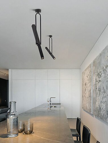  LED Pendant LIghts 1-Light Modern Kitchen Island LED Modern Black Gold Mini Pendant Light, Bedroom Bedside Table Black Small Pendant Light 110-240V