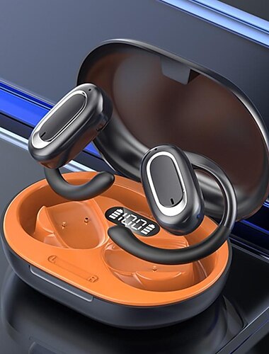  OWS Drahtlose Bluetooth Ohrhörer Sport Ohrhaken Headset Touchsteuerung Over-Ear Kopfhörer mit Ladekoffer