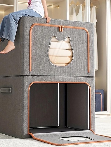  Gewatteerde opbergdoos met grote capaciteit, opvouwbare kledingkast, lade-organizer, organizer voor deken, dekbedden, kleding, verhuizen
