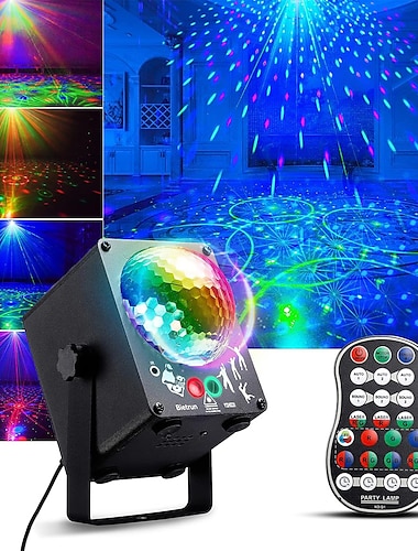  60 цветов вечерние огни DJ дискотека звуковая активация открытый внутренний светодиодный лазер 2 в 1 стробоскопы с пультом дистанционного управления для вечеринок день рождения Рождество праздничный