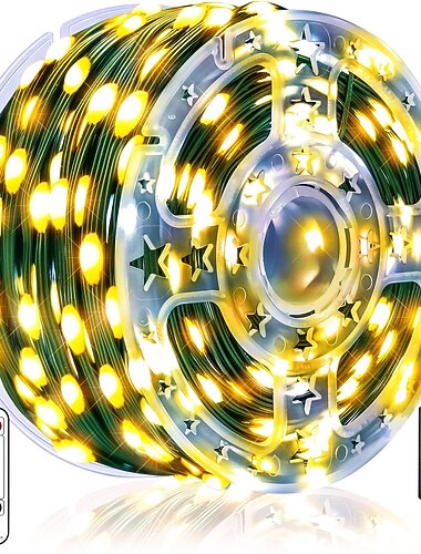  328 stop 100 m flexibilní LED řetězová světla IP67 vodotěsné proužky vánoční řetězová světla 1000 LED teplá bílá kreativní řetězová světla sváteční světla party dovolená svatba 29v