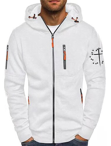  Homme Imprimés Photos Etoiles Sweats à Capuche manche longue Pulls molletonnés Capuche Mode du quotidien Vacances Sortie Printemps & Automne Noir Blanche bleu marine Vêtement Tenue Designer S M L XL
