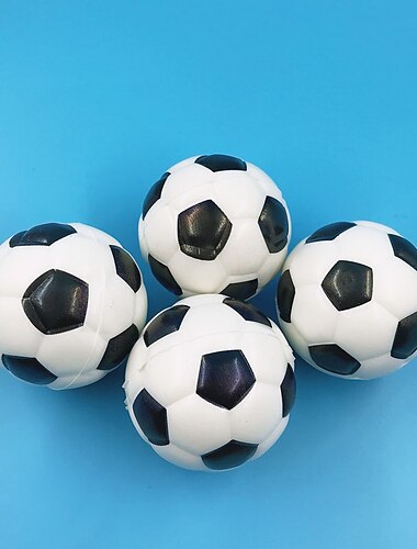  4 Stück PU-Schaumball-Modell Dekompressionsschaum-Schwamm-Entlüftungsball-Schaum-Basketball-Fußball-Tennis-Baseball-Squeeze-Spielzeug