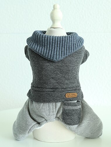  Hund Katze Overall Mode Gewöhnlich Winter Weich Waschbar Bequem Outdoor Alltagstauglich Hundebekleidung for Bichon Frise Pudel Zwergspitz Baby Haustier Papillon