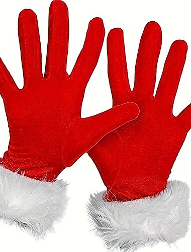  Babbo Natale Mrs.Claus Guanti Per donna Natale Capodanno vigilia di Natale Natale Guanti