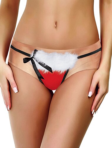  Kerstman Mrs.Claus Kerstcadeaus Ondergoed Slipjes en ondergoed Dames Kerstmis Kostuum feest Volwassenen Kerstmis Carnaval Maskerade Kerstmis Feest
