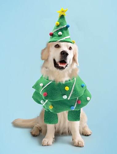  Honden Katten kostuums Kerstkostuum Kerstoutfit Modieus Feest Ademend Zacht Wasbaar Comfortabel Feest Kerstmis Halloween Casual / Dagelijks Festival Hondenkleding for Bichon Frise pomeranian kleine