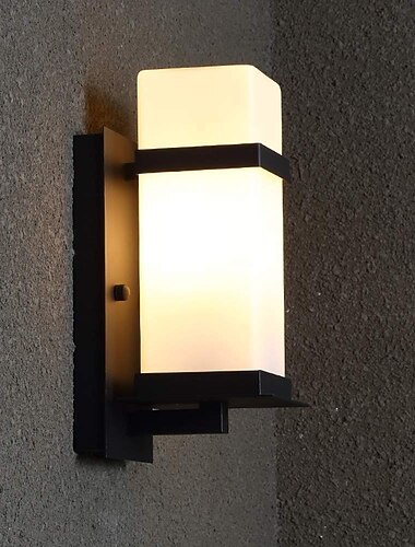  LED-Außenwandleuchte, wasserdicht, IP65, Wandleuchte, moderne Schlafzimmerleuchte, weißes/warmweißes Licht, 110–240 V AC