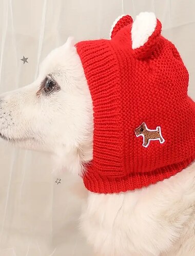  Собаки Коты Платки и шапочки Бандана и шапочка для собаки Очаровательны Веселая Зима Теплый Дышащий Мягкий Влажная чистка Удобный Рождество на открытом воздухе Хэллоуин На каждый день Одежда для собак