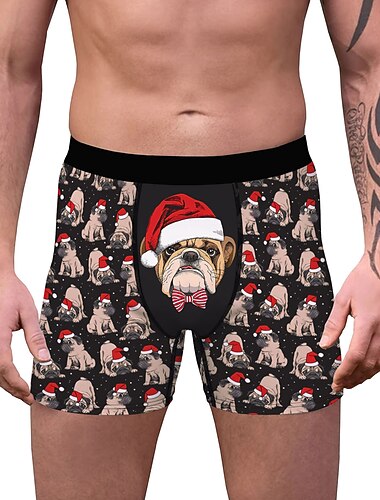  Kerstman kerstcadeau Boxer shorts Ondergoed Voor heren Kerstmis Volwassenen Kerstmis Maskerade kerstavond Kerstmis Feest