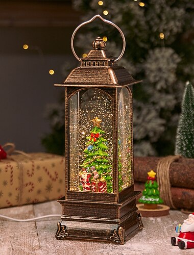  árbol de Navidad Papá Noel Muñeco de Nieve ON / OFF Navidad Pilas AA alimentadas 1 PC