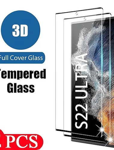  2 штs Защитная пленка Назначение Samsung Galaxy S24 Ultra Plus S23 S22 S21 S20 Ultra Plus FE S10 Note 20 Ultra 10 Plus Note10 Lite Закаленное стекло Уровень защиты 9H