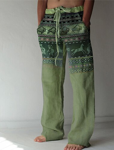  Per uomo Stampe Grafiche Pantaloni casual Pantaloni Larghi Misura del girovita medio Streetwear Hawaiano Designer Casuale Quotidiano Ferie Coulisse Elastico in vita Tasca Frontale Primavera & Estate