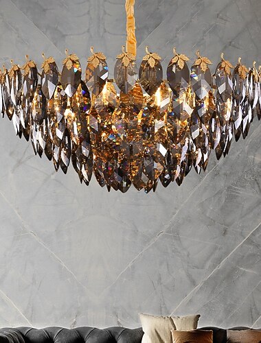  LED ペンダントライト シャンデリア スモーク グレー ゴールド 60/80/106 センチメートル 7/8/11 ライト スプートニク デザイン 金属 スプートニク塗装仕上げ 現代北欧スタイル 110-240v