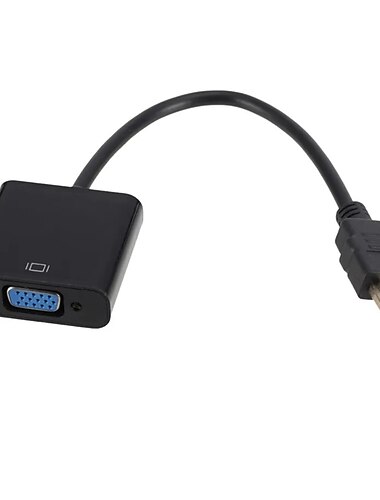  1080p HDMI-kompatibel auf VGA-Adapter, Digital-Analog-Konverterkabel für Xbox, PS4, PC, Laptop, TV-Box, Projektor, Display, HDTV