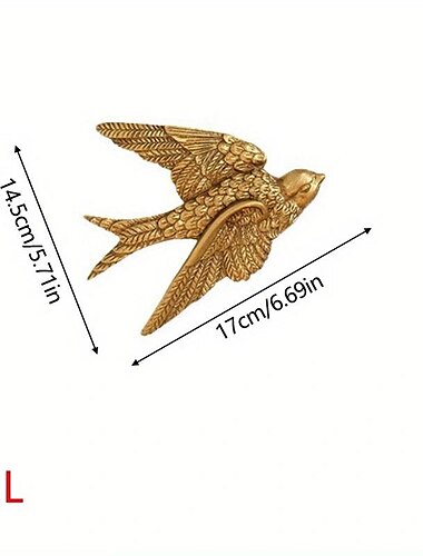 Vogel-Wandkunst aus Metall, fliegender Vogel, Wanddekoration, Wandskulptur, Wanddekoration für Innen- und Außenbereich, Raumdekoration, Heimdekoration, Party-Dekoration
