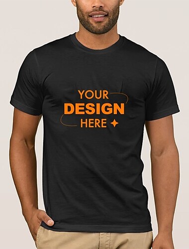  Camiseta personalizada para hombre, 100% algodón, personalizada, añade tu imagen, diseño fotográfico, camiseta con estampado gráfico para motociclista informal de verano