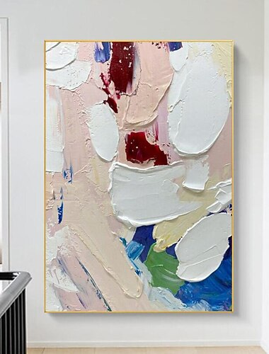 Met de hand gemaakt Hang-geschilderd olieverfschilderij Handgeschilderde Verticaal Abstract Modern Zonder Inner Frame (Geen frame)