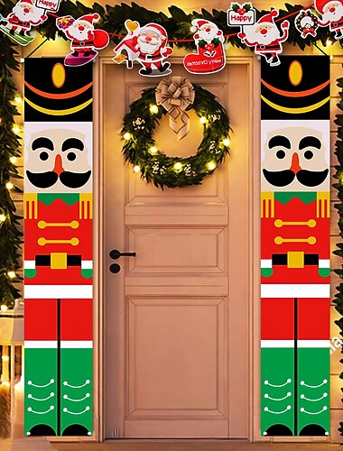  メリークリスマス ドアバナー ポーチサイン 背景布バナー 原産地 商品の出所 クリスマス連句