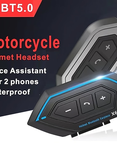  Starfire x6 шлем гарнитура мотоциклетный домофон мотоцикл bt-совместимая стереогарнитура внутренней связи для мобильного телефона