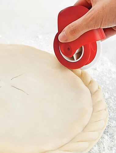  1 rizador de pizza fácil de usar, perfecto para decorar y hornear masas de pizza y pastelería.