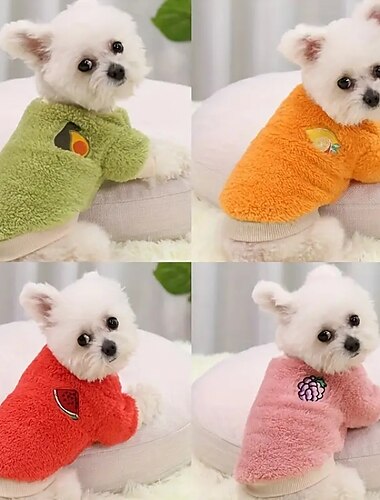 Hund Katt Tröja Godisfärger Ljuv Vinter Varm Andningsfunktion Mjuk Tvättbar Bekväm Utomhus Ledigt / vardag Hundkläder for Bichon Frisé Pommeran valpen eller det lilla husdjuret Fjäril Small