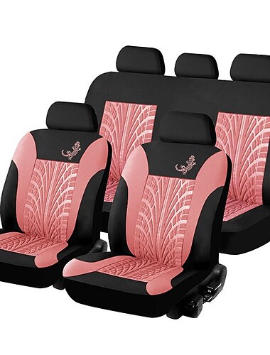  StarFire 4/9PCS Car Seat Covers Set Universal Fit Most Cars Covers Gecko-Pattern Styling Car Seat Protector Four Seasons