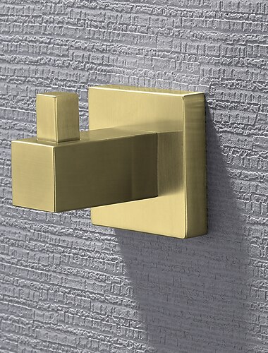  Kleiderhaken, bezaubernd, kreativ, zeitgenössisch, modern, Edelstahl, kohlenstoffarmer Stahl, Metall, 2 Stück – Badezimmer-Wandmontage